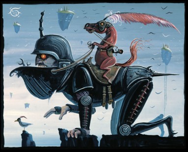 FOUR RIDERS AND A BIRD